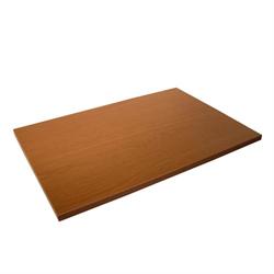 Træhylde med ABS kant, B60 x L20cm, H=19mm, nøddebrun, pris pr styk