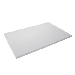 Træhylde med ABS kant, B60 x L30cm, H=19mm, lysegrå, pris pr styk