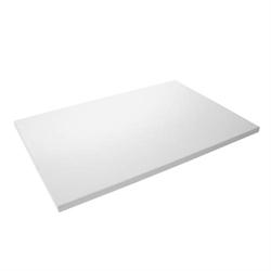 Træhylde med ABS kant, B60 x L40cm, H=19mm, hvid, pris pr styk